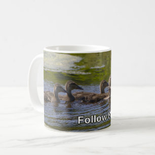 Caneca De Café Mãe Pato e Crianças