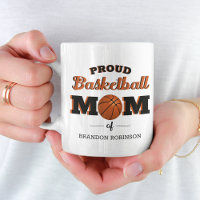 Mãe personalizada de basquete orgulhoso