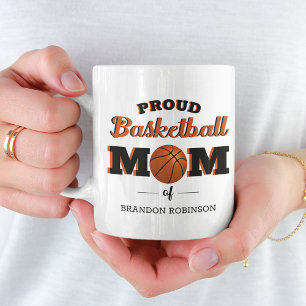Caneca De Café Mãe personalizada de basquete orgulhoso
