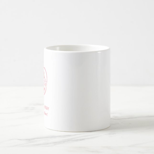 Caneca De Café Mãe Personalizada de Duas Corações (Centro)