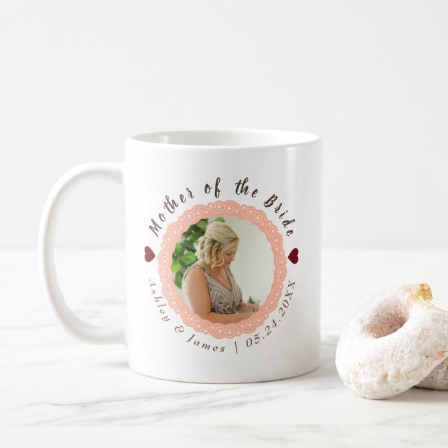 Caneca De Café Mãe personalizada dos presentes noivos (Com Donut)