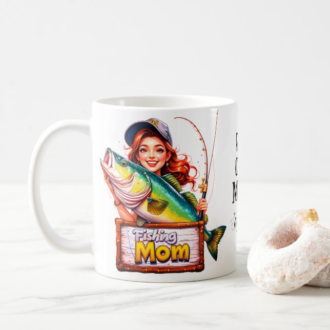 Caneca De Café Mãe Pescadora (Com Donut)