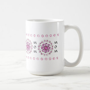 CANECA DE CAFÉ MÃE PINK BLING CAFFEE MUG