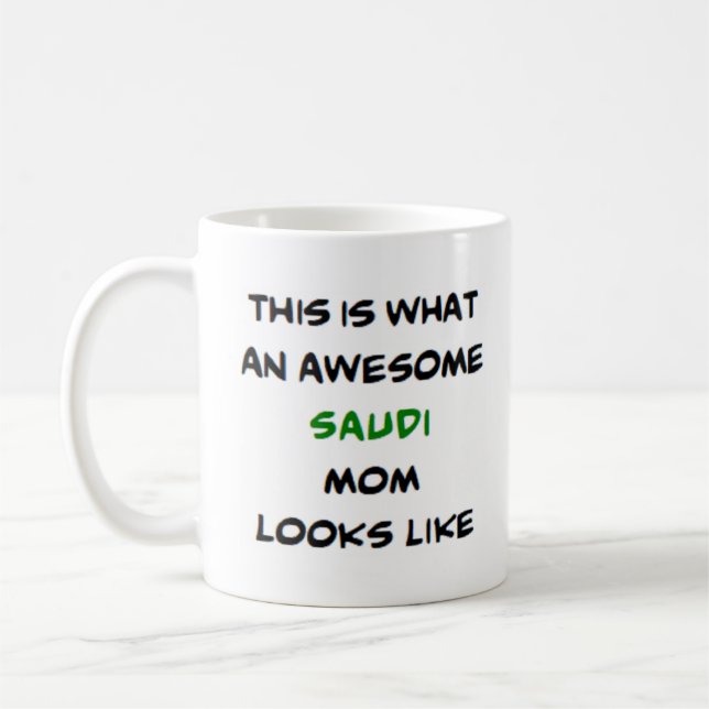 Caneca De Café mãe saudita, incrível (Esquerda)