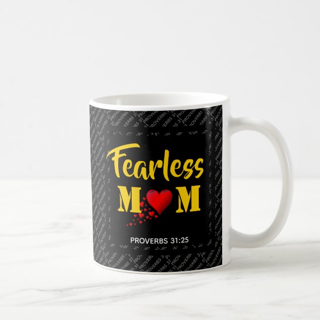 Caneca De Café MÃE SEM MEDO Provérbios 31 (Direita)