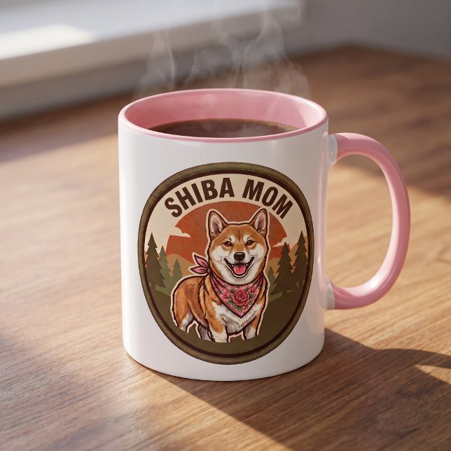Caneca de Café Mãe Shiba Inu | Presente para Mãe d (Criador carregado)