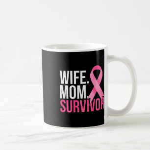 Caneca De Café Mãe Sobrevivente Sobrevivente do Cancer da Mama Co