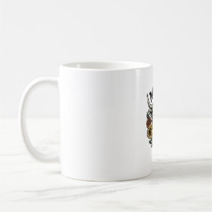 Caneca De Café Mãe Vaca das Terras Altas Girassol Vintage Design