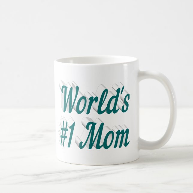 Caneca De Café Mãe Verde - meio Dia de as mães de texto (Direita)