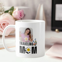 Mãe Viajante Fofa, Mala de Avião, Foto Personaliza
