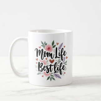 Caneca De Café Mãe Vida Melhor Floral