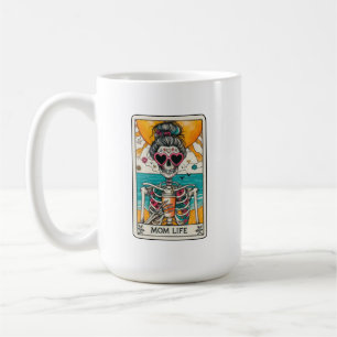 Caneca De Café Mãe Vida Skeleton Tarot Card Coffee Mug