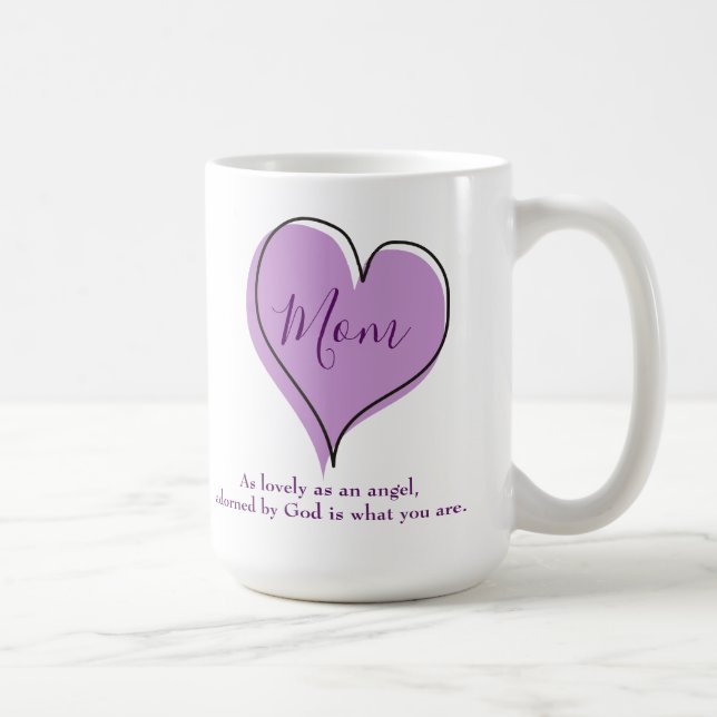 Caneca De Café Mãe, você é tão adorável quanto um anjo (Direita)