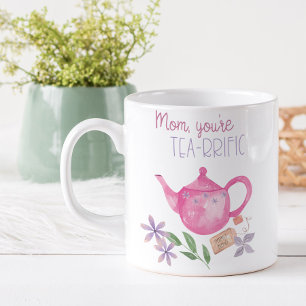 Caneca De Café Mãe, você está feliz com chaleira rosa