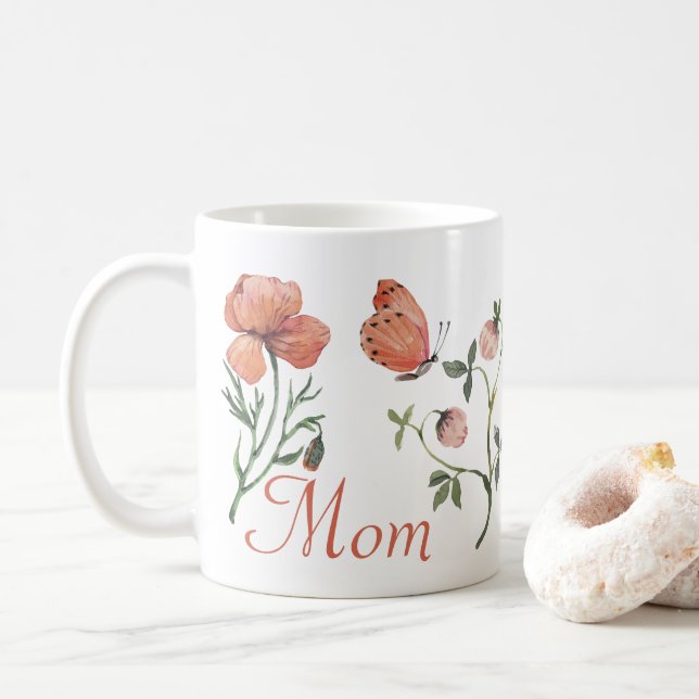 Caneca De Café Mãe Wildflower Mug (Com Donut)
