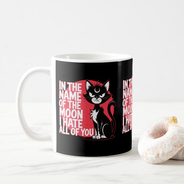 Caneca De Café Mães e Pais de Gato Raios E Raios Magnéticos Propr (Com Donut)
