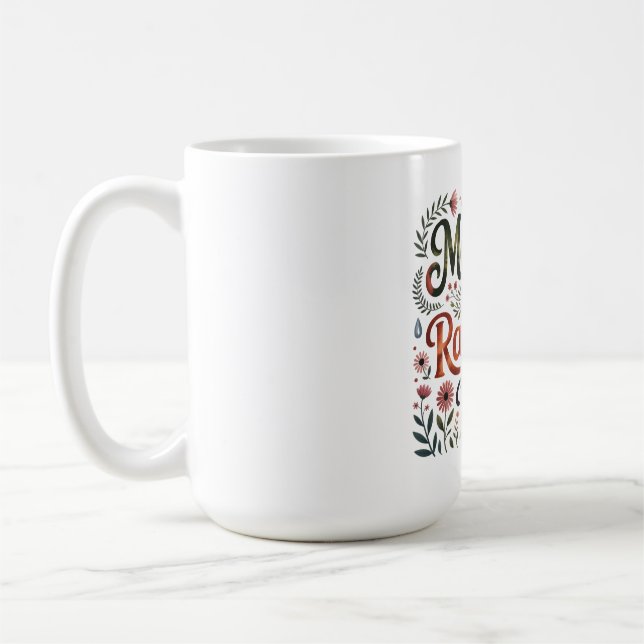 Caneca De Café Mães Pintam Arco-íris Depois da Chuva (Esquerda)