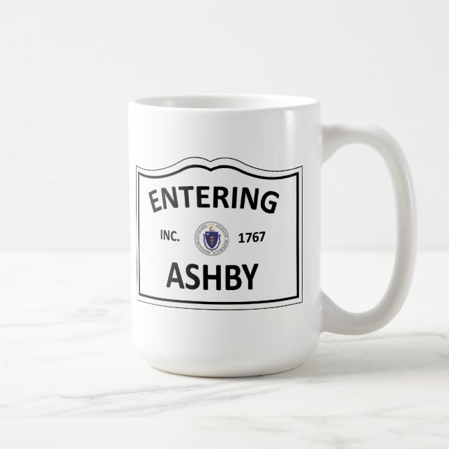 Caneca De Café MÃES Townie da massa da cidade natal de ASHBY (Direita)