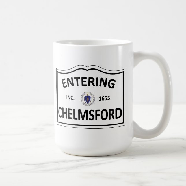 Caneca De Café MÃES Townie da massa da cidade natal de CHELMSFORD (Direita)