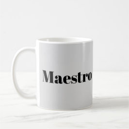 Caneca De Café Maestro Regente Pianista Músico Tema Musical