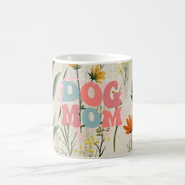 Caneca De Café mãezinha rosa branco floral (Centro)