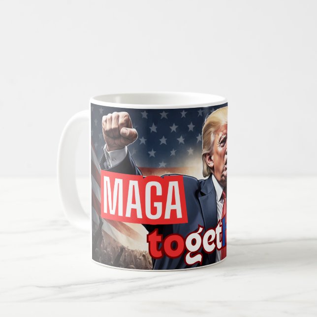 Caneca De Café MAGA Juntos Mug (Frente Esquerda)