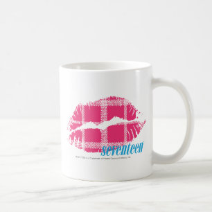 Caneca De Café Magenta da xadrez