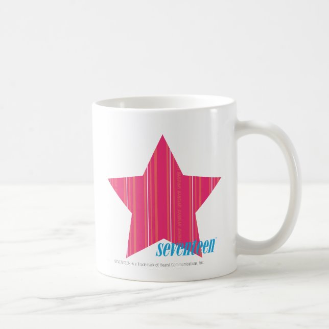 Caneca De Café Magenta fina 3 das listras (Direita)