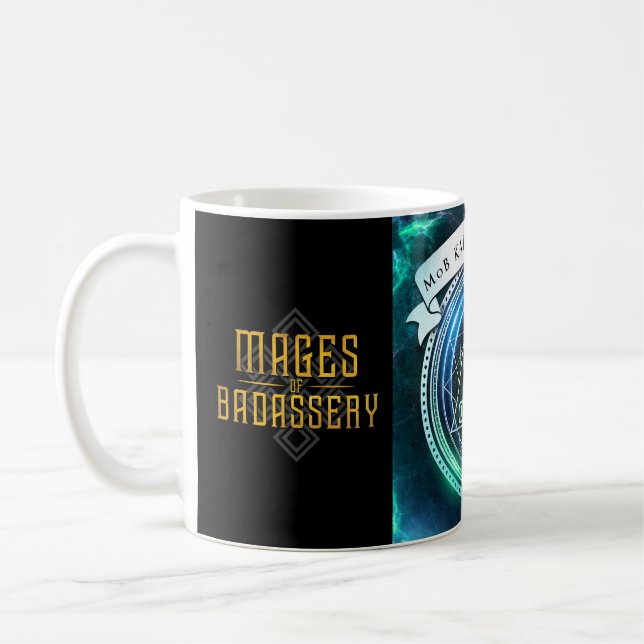 Caneca De Café Mages de Badassery + Kaffeeklatsch - Turquoise Mug (Esquerda)