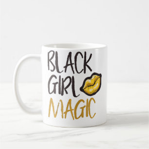 Caneca De Café Magia da Menina Negra Afrocentrada Americana