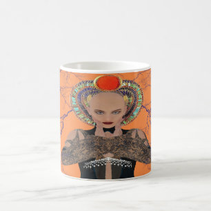 Caneca De Café Magia Elétrica Egípcia