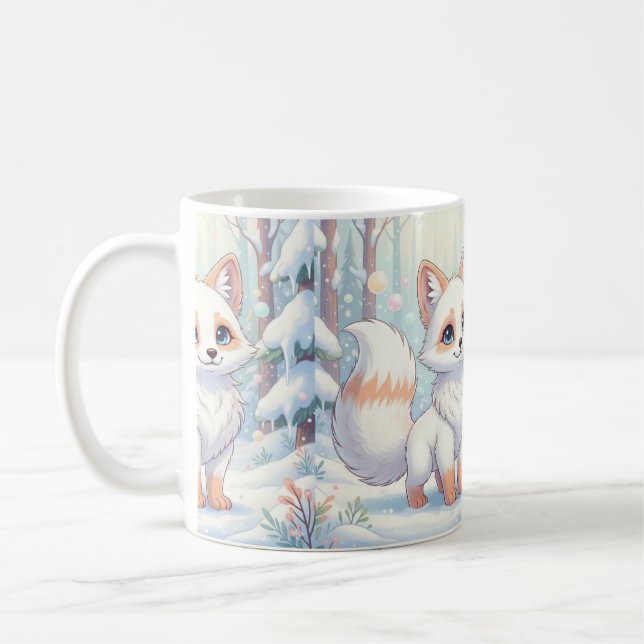 Caneca De Café Magia Matinal na Neve (Esquerda)