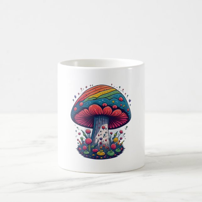 Caneca De Café Magia Mushroom Madness Kawaii Reino (Centro)