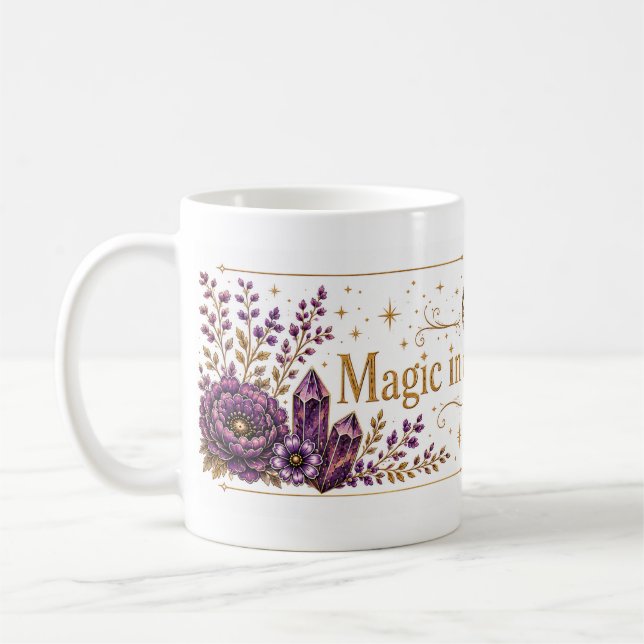 Caneca De Café Magia no Cotidiano (Branco) (Esquerda)