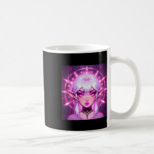 Caneca De Café Magic Fantasy Elf Anime Girl Sticker