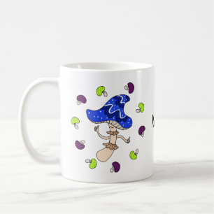 Caneca De Café Magic Mushroom Lover estranho Nome personalizado e
