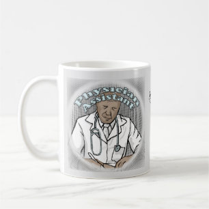 Caneca De Café Mágica Assistente Médico Negro