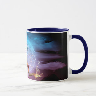 Caneca de café mágica da lua da sereia