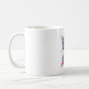 Caneca De Café Mágica de Aniversário de Unicórnio Carregando Merc