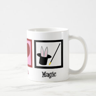 Caneca De Café Mágica do amor da paz