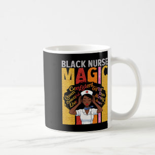 Caneca De Café Mágica Enfermeira Negra Rainha Confiante e Linda M