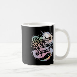 Caneca De Café Mágica festa do Esquadrão de Aniversário do Unicór