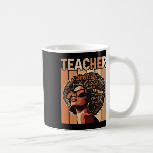 Caneca De Café Mágica Professora Negra Educação História Negra Me
