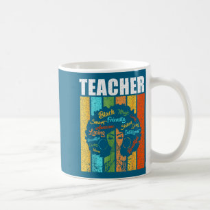 Caneca De Café Mágica Professora Negra Ilustração História Negra