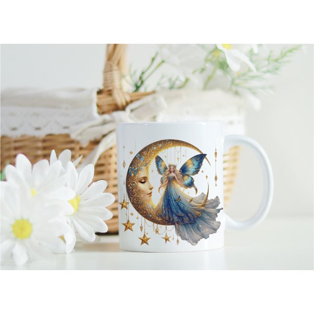 Caneca De Café Magical Gift for Her - Fairy & Moon Coffee Cup (Criador carregado)