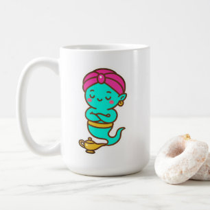 Caneca De Café Magical Kawaii Djinn - Neon Spirit