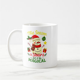 Caneca De Café Magical Snowman Classic Christmas Cozy Winter Vibe