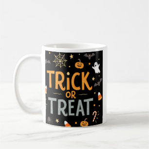 Caneca De Café Mágicas de esquerda, truque de Dia das Bruxas
