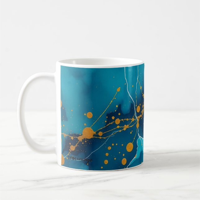 Caneca De Café Mágina "Ocean Splash" por DAKiimage (Esquerda)