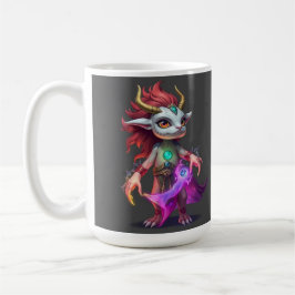 Caneca De Café Magischer Hüter der Elemente – Fantasy-Kreatur 